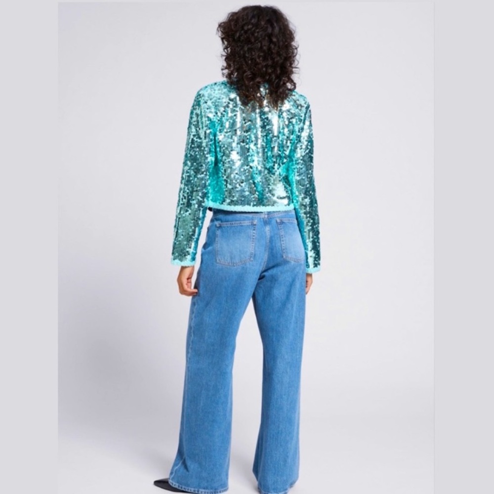 NWT & Other Stories Sequin Sweater Jacket - Picture 2 of 5